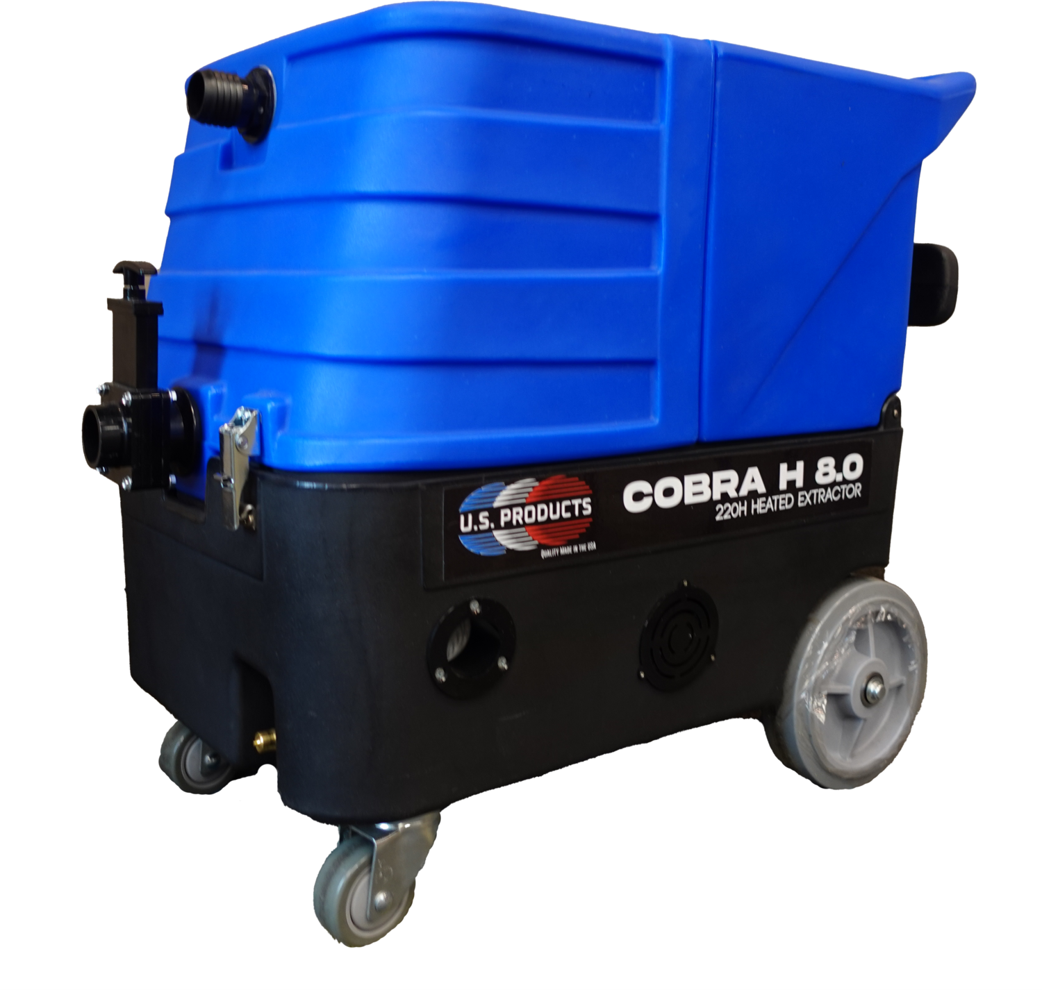 U.S. Products Cobra 8.0 220H Dual Cord Heated Carpet Extractor - 8 Gallon - 220 PSI (Machine Only)