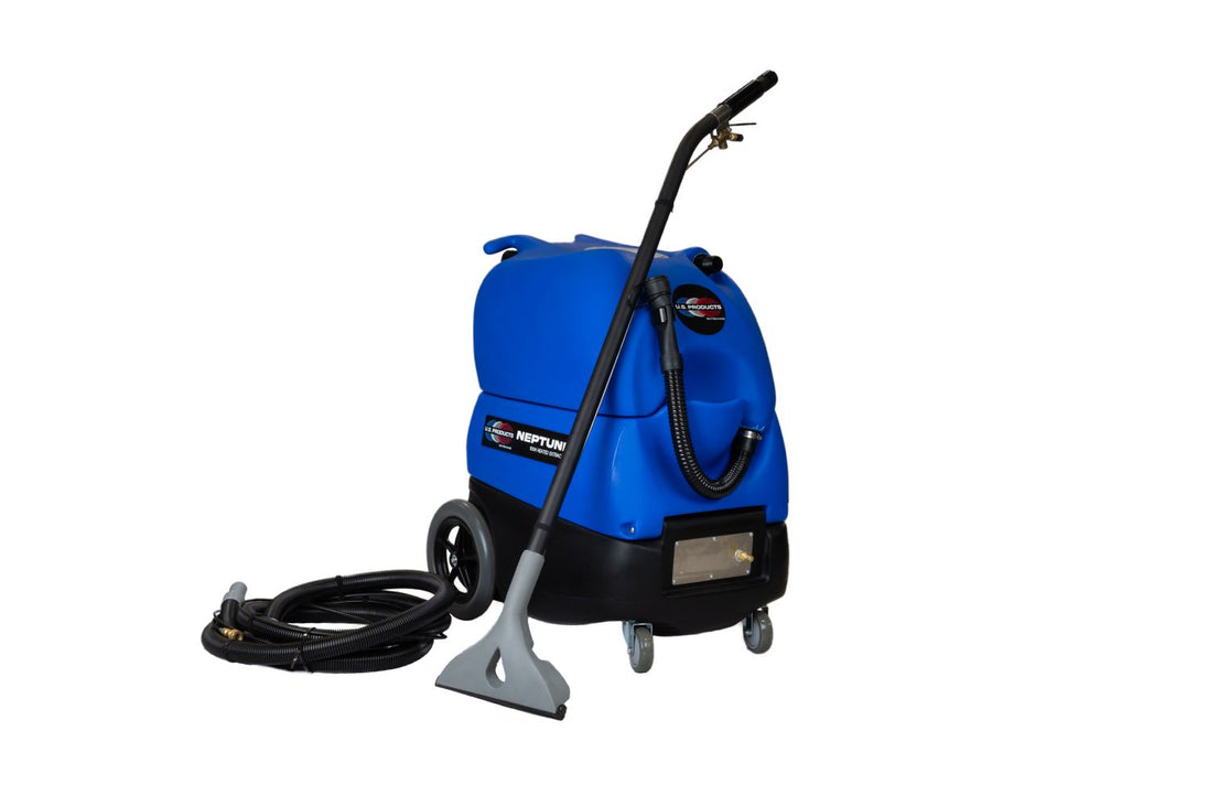 U.S. Products Neptune 220C Single Cord Contractors Special Carpet Extractor - 15 Gallon - Includes 13" Trident Wand And 15' Hose