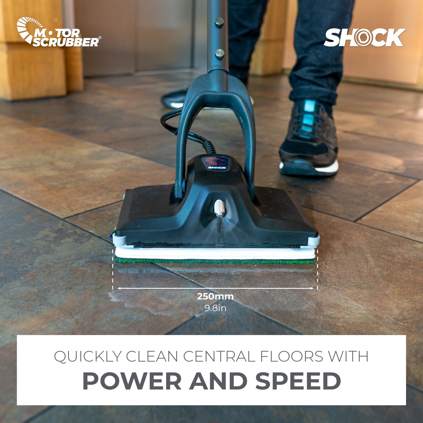 MotorScrubber SHOCK - Small Floor Scrubbing Machine