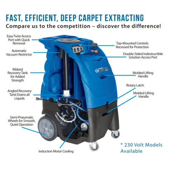 Sandia Optimizer 12 Gallon Portable Extractor 100 PSI Pump, Dual 2 Stage with Cord Hooks